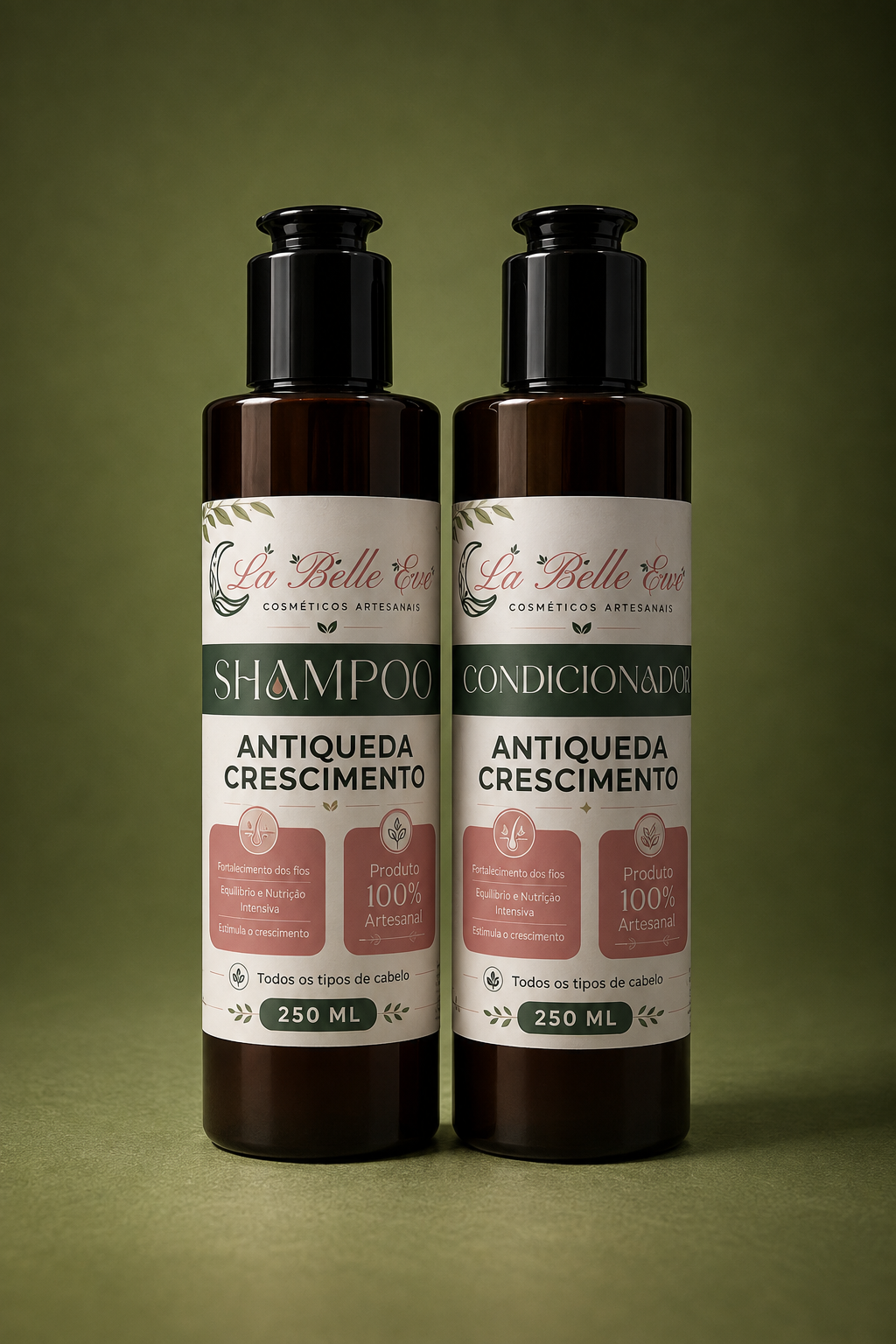 SHAMPOO E CONDICIONADOR ANTIQUEDA E CRESCIMENTO 250ML